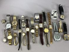 Large collection of wrist watches to include Tissot, Seiko, Vintage Timex etc