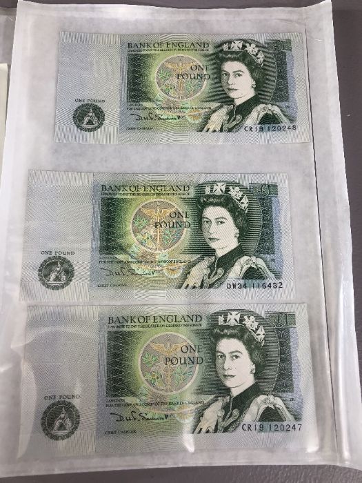 Bank of England old notes (excellent condition/ as new) four £5 notes and three one pound note ( - Image 4 of 4
