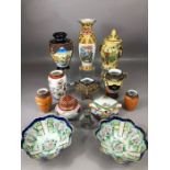 Collection of Oriental ceramics, Chinese and Japanese, to include vases, bowls, Ginger jar and