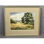 DOROTHY BISHOP, 'The Cornfield', watercolour, signed lower left, approx 34cm x 26cm