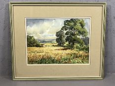 DOROTHY BISHOP, 'The Cornfield', watercolour, signed lower left, approx 34cm x 26cm