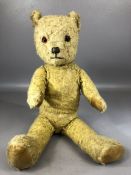 Vintage jointed teddy bear, approx 38cm in height