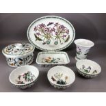Collection of Portmeirion 'The Botanic Garden' pattern dinner ware to include serving dishes and