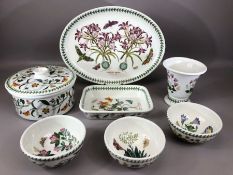 Collection of Portmeirion 'The Botanic Garden' pattern dinner ware to include serving dishes and