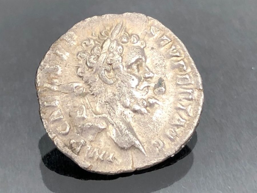 Silver coin: Roman Denarius Septimus Severus - Image 3 of 3