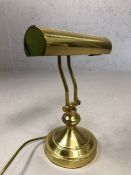 Brass bankers desk lamp