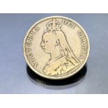 Silver Coin: Victoria Double Florin 1888 in very good condition