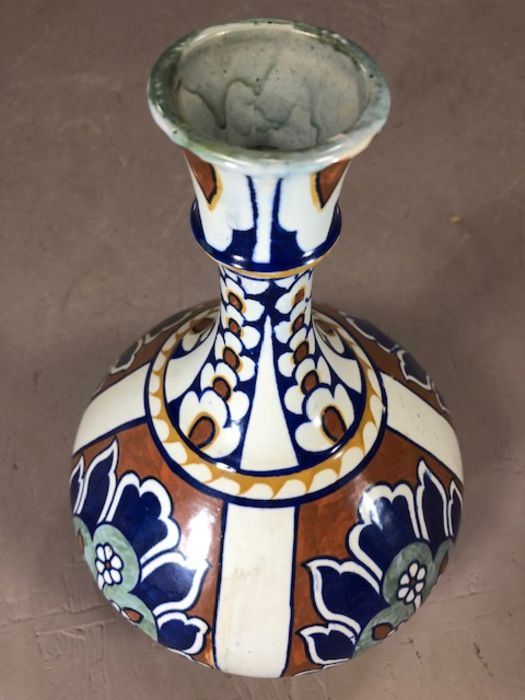 Frederick Rhead large bulbous vase in the Baghdad pattern. c.1920's approx 31cm - Image 5 of 6
