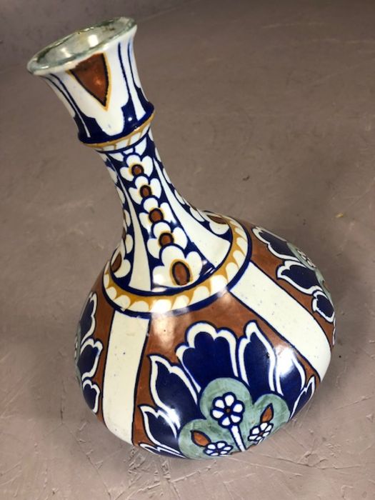 Frederick Rhead large bulbous vase in the Baghdad pattern. c.1920's approx 31cm - Image 3 of 6