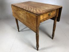 Pembroke table on turned legs