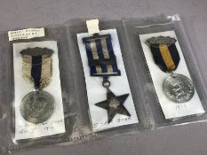 Collection of three Dorset School attendance medals: 1918, 5 Year star 1912-1917 and George V