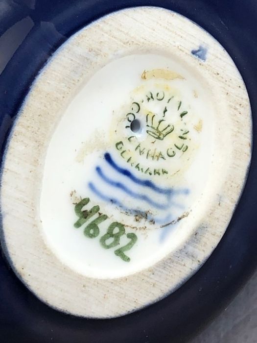 Royal Copenhagen porcelain model of budgerigar, with makers stamp to base and numbered 4682, - Image 6 of 6
