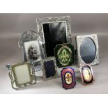 Collection of eight decorative photo frames, the largest approx 21cm x 16cm