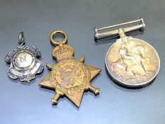 WWI Medals awarded to Sister G.F. Waters CIV: HOSP:RES Miss G F Waters plus silver medallion awarded