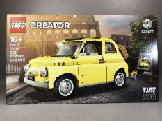 LEGO Creator Fiat 500 960 yellow 10271, unopened, unbuilt and complete