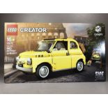 LEGO Creator Fiat 500 960 yellow 10271, unopened, unbuilt and complete