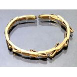 9ct gold extendable bracelet approx 12.5cm & 3.5g