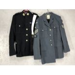 Royal Marine dress uniform by H. Edgard & Sons, size 16, including Falklands rosette ribbon, along