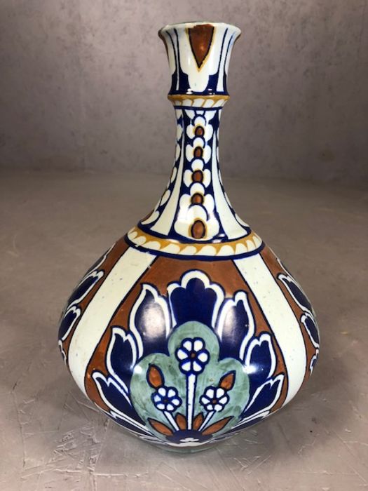 Frederick Rhead large bulbous vase in the Baghdad pattern. c.1920's approx 31cm