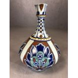 Frederick Rhead large bulbous vase in the Baghdad pattern. c.1920's approx 31cm