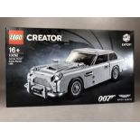 LEGO Creator James Bond 007 Aston Martin 10262, unopened, unbuilt and complete