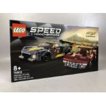 LEGO Speed Champions Chevrolet Corvette C8.R Race Car and 1969 Chevrolet Corvette 76903, unopened,