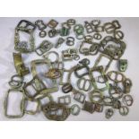 Large Artefact group of varying ages, mostly buckles, circa 65 pieces