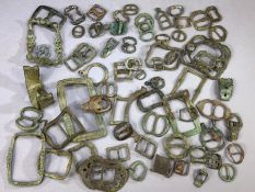 Large Artefact group of varying ages, mostly buckles, circa 65 pieces