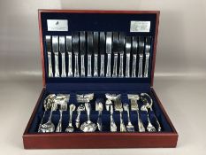 Viners 100 piece, 8 place setting, silver plated canteen of cutlery