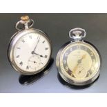 Two Pocket watches one hallmarked 925 Silver with chime and silver dust cover (A/F) the other an