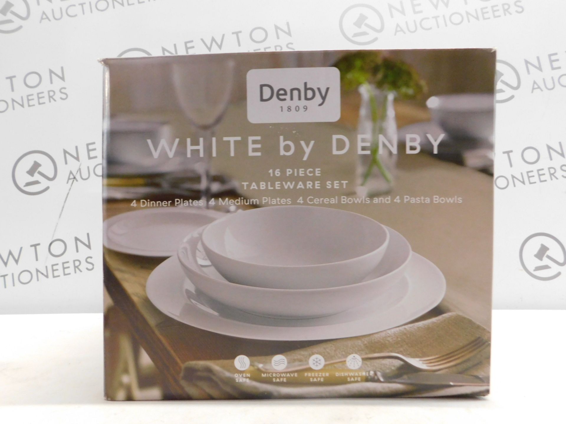 1 BOXED DENBY WHITE 14 PIECE (APPROX) TABLEWARE SET RRO Â£179.99