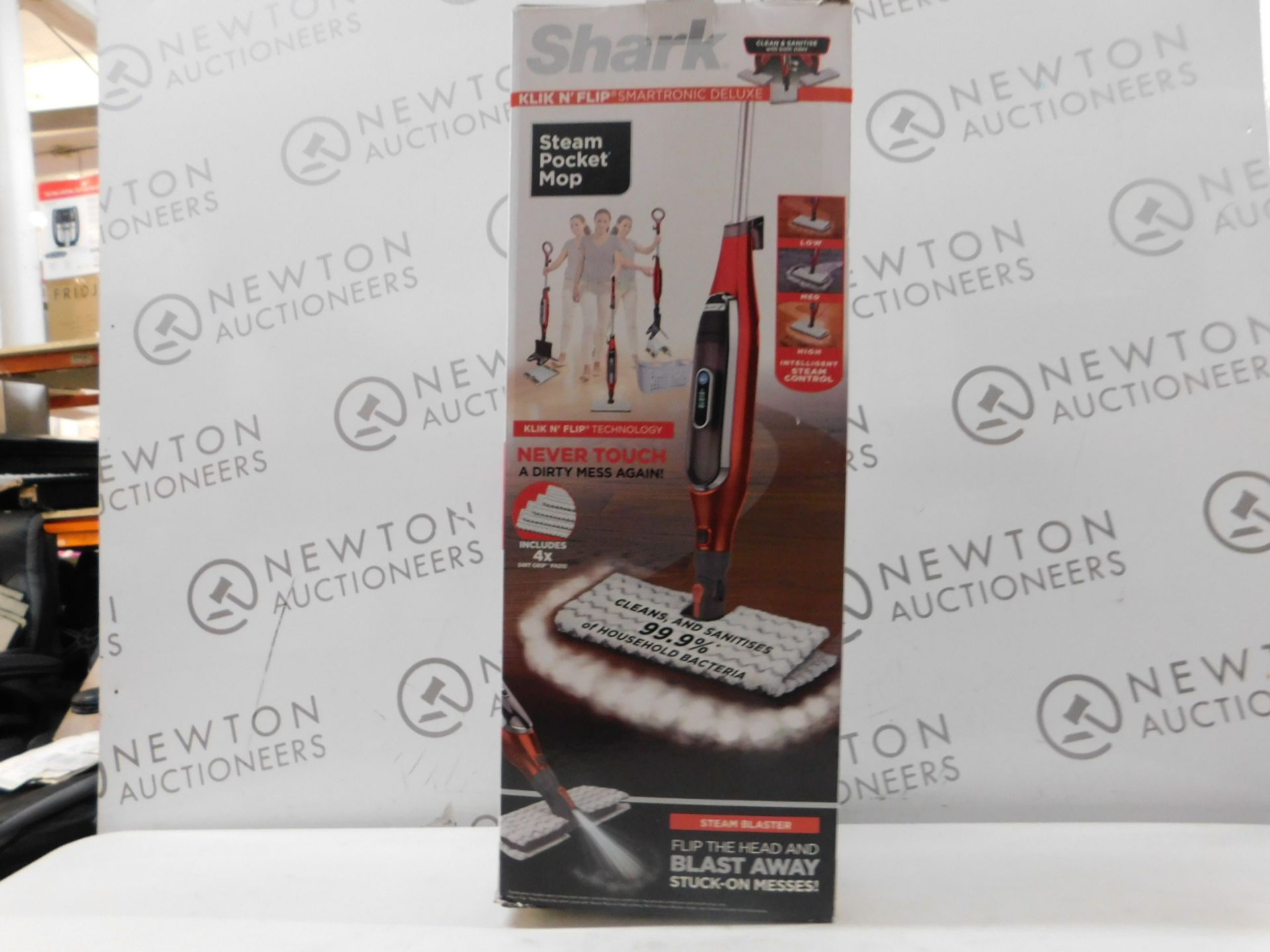 1 BOXED SHARK KLIK N FLIP STEAM POCKET MOP RRP Â£89.99