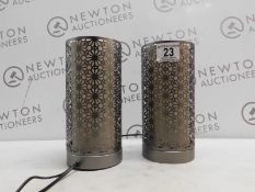 1 SET OF 2 GEO TOUCH TABLE LAMPS RRP Â£59