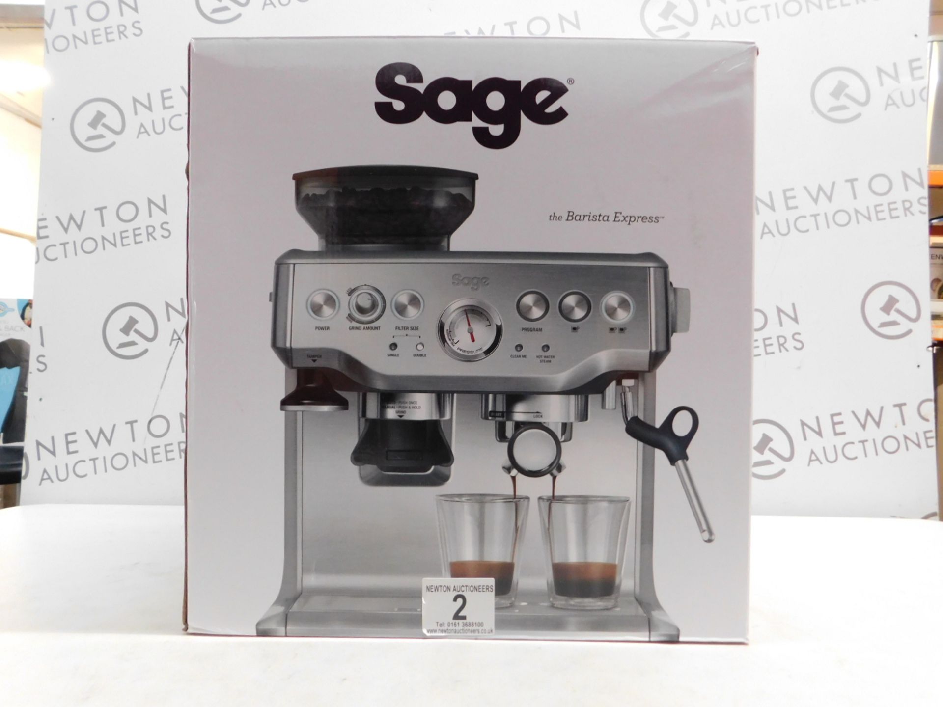 1 BOXED SAGE BARISTA EXPRESS BES875UK BEAN TO CUP COFFEE MACHINE RRP Â£549.99