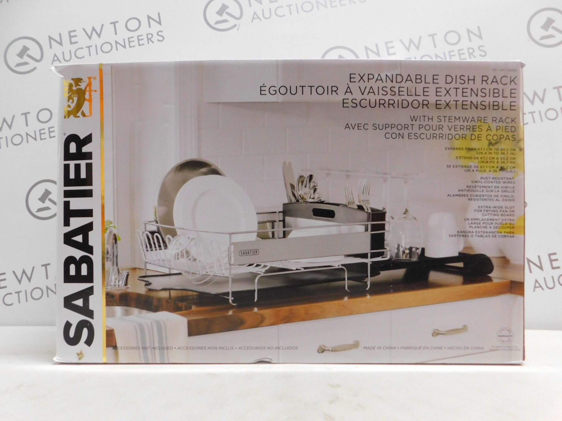 1 BOXED SABATIER EXPANDABLE DISH RACK RRP Â£44.99