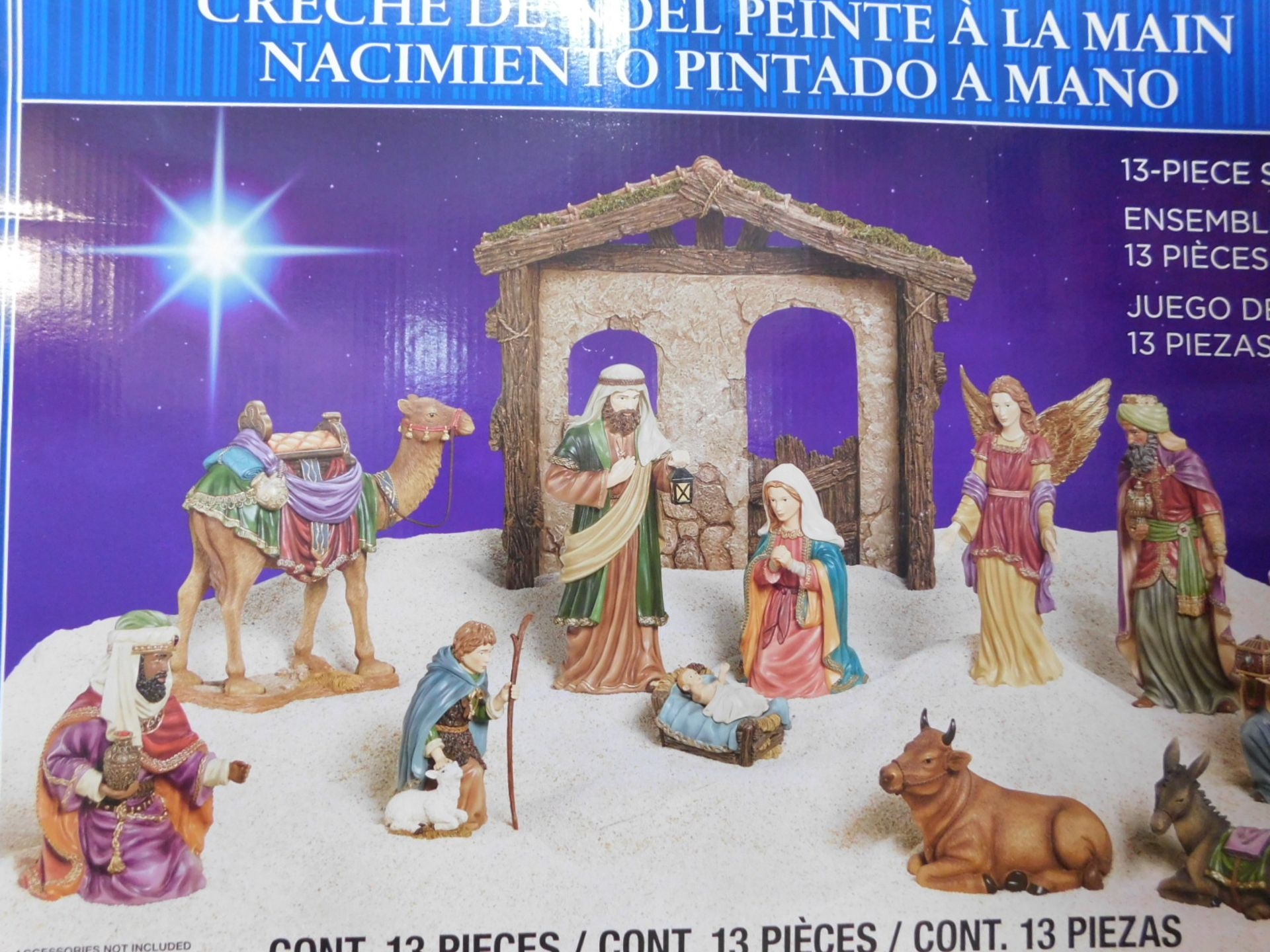 1 BOXED KIRKLAND SIGNATURE TABLE TOP CHRISTMAS NATIVITY SET RRP Â£129