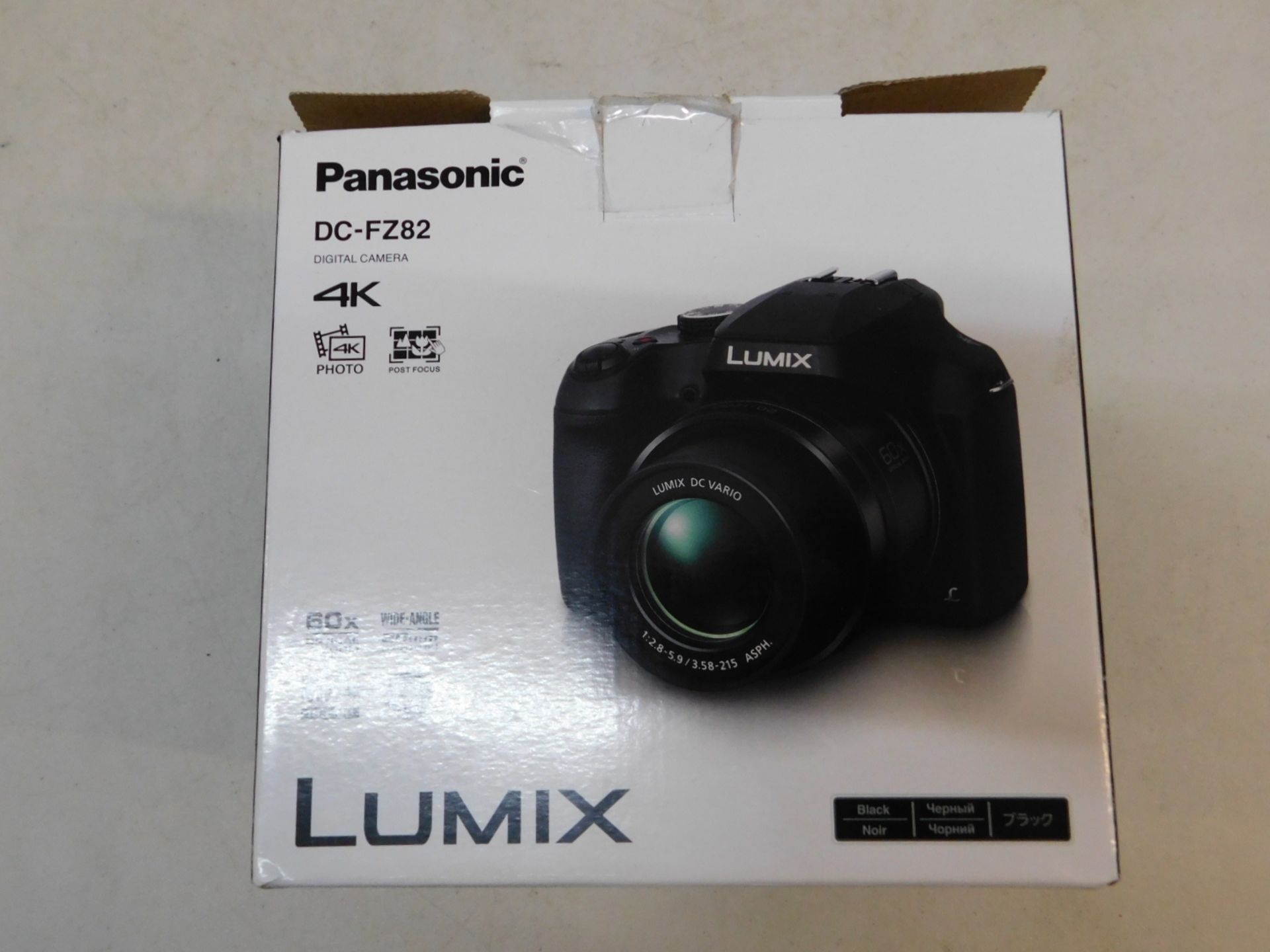 1 BOXED PANASONIC DC-FZ82 4K UHD 60X OPTICAL ZOOM DIGITAL BRIDGE CAMERA RRP Â£299