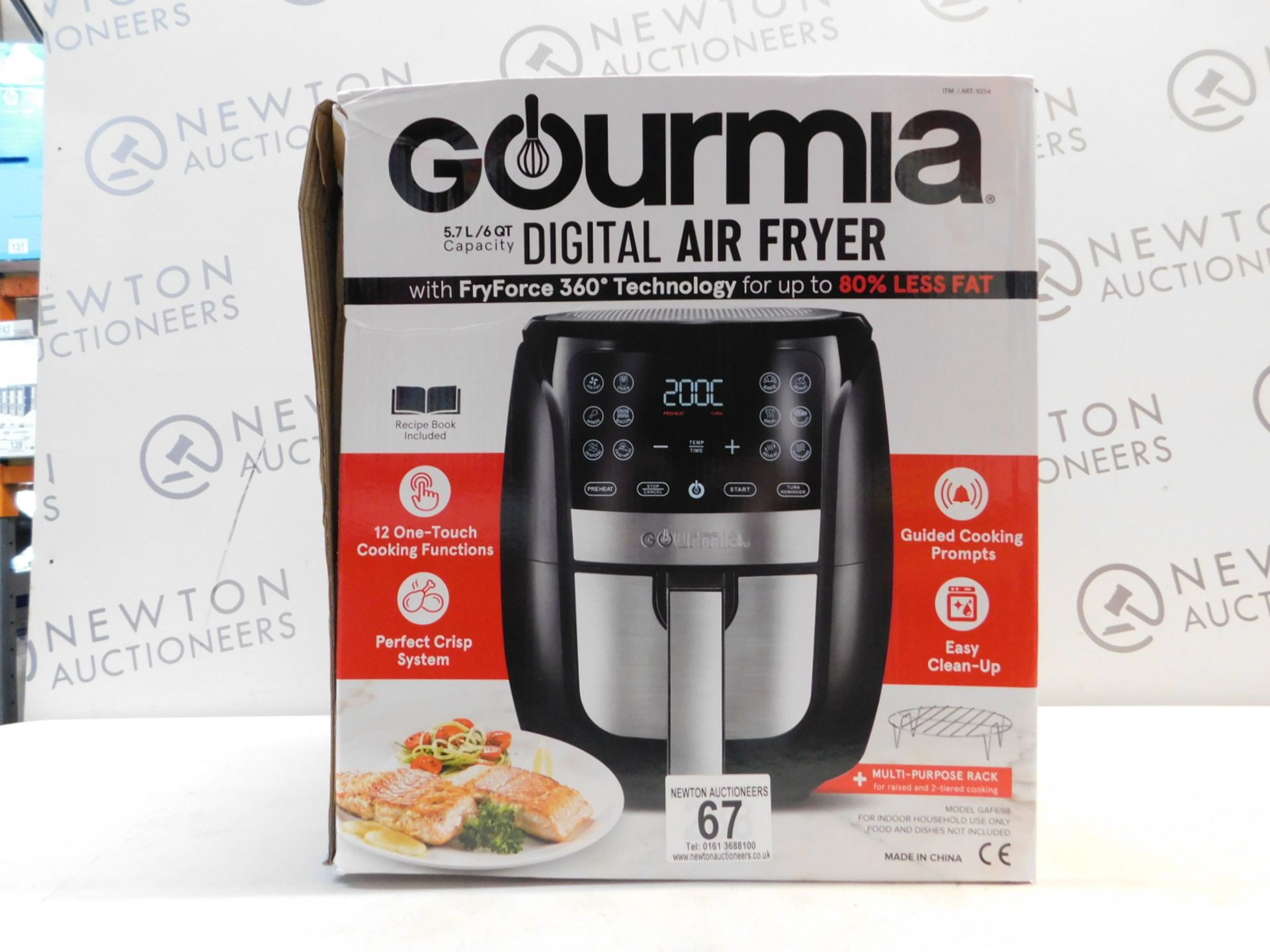 1 BOXED GOURMIA 5.7L DIGITAL AIR FRYER RRP Â£89.99