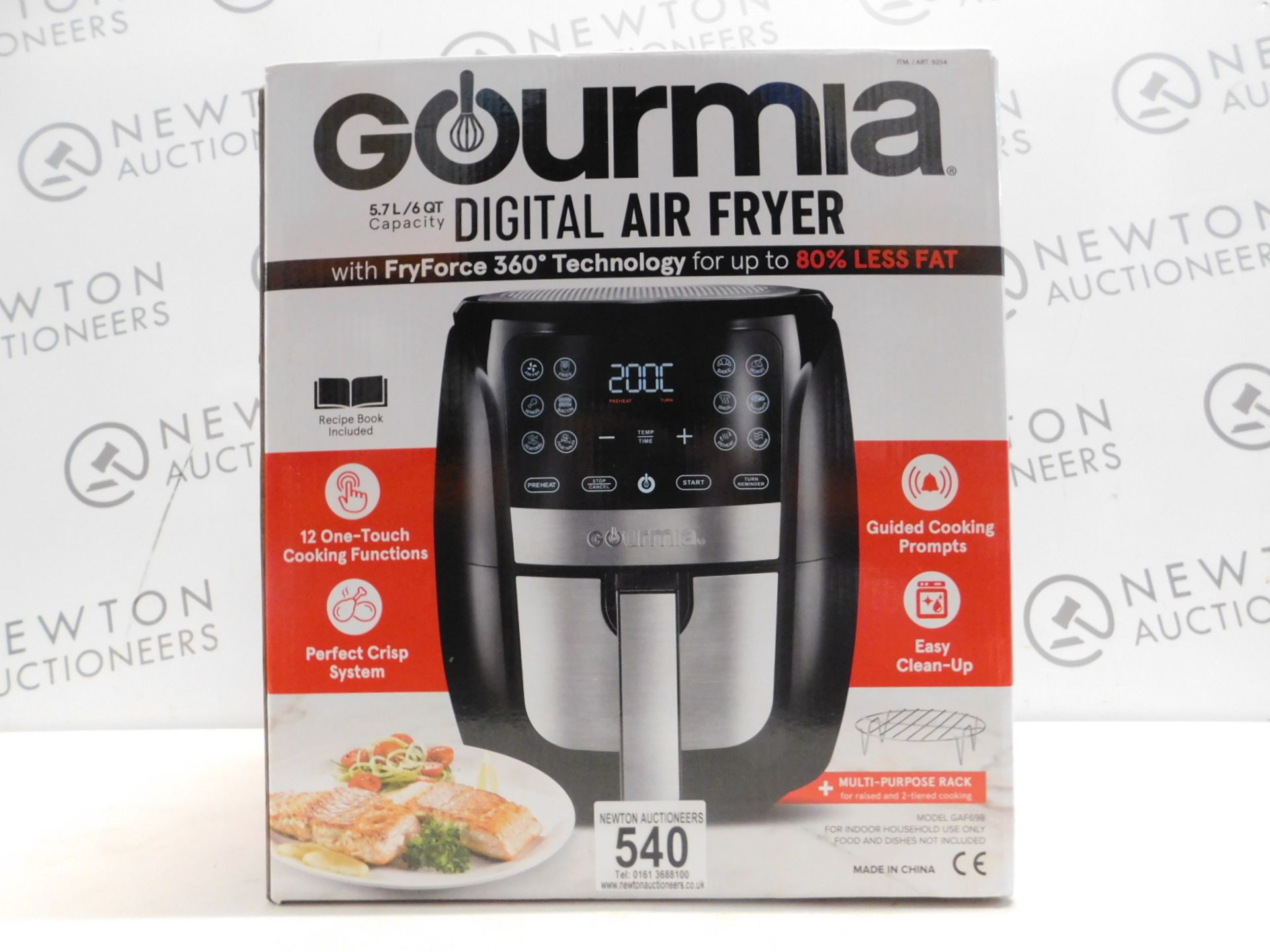 1 BOXED GOURMIA 5.7L DIGITAL AIR FRYER RRP Â£89.99