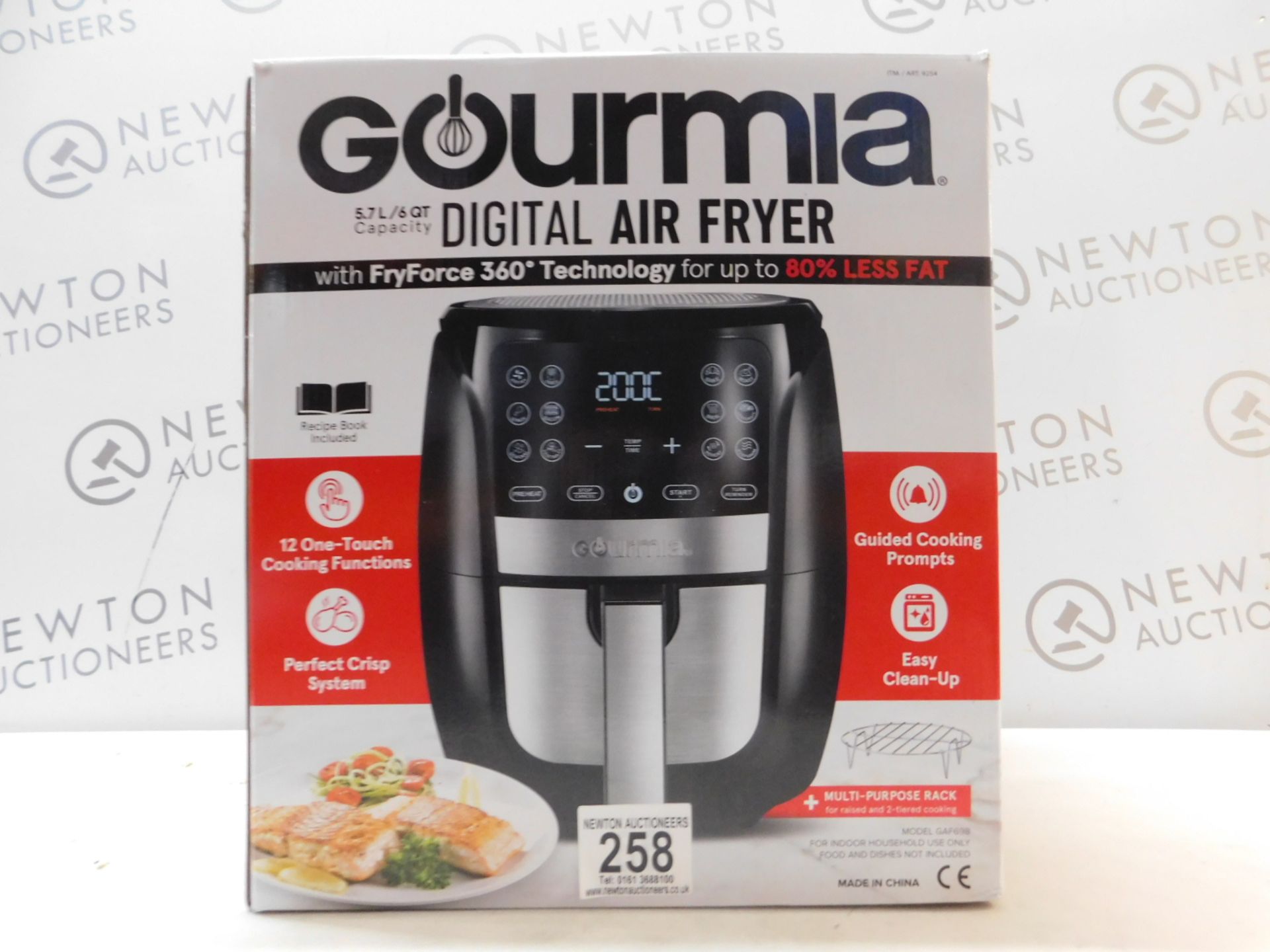 1 BOXED GOURMIA 5.7L DIGITAL AIR FRYER RRP Â£89.99