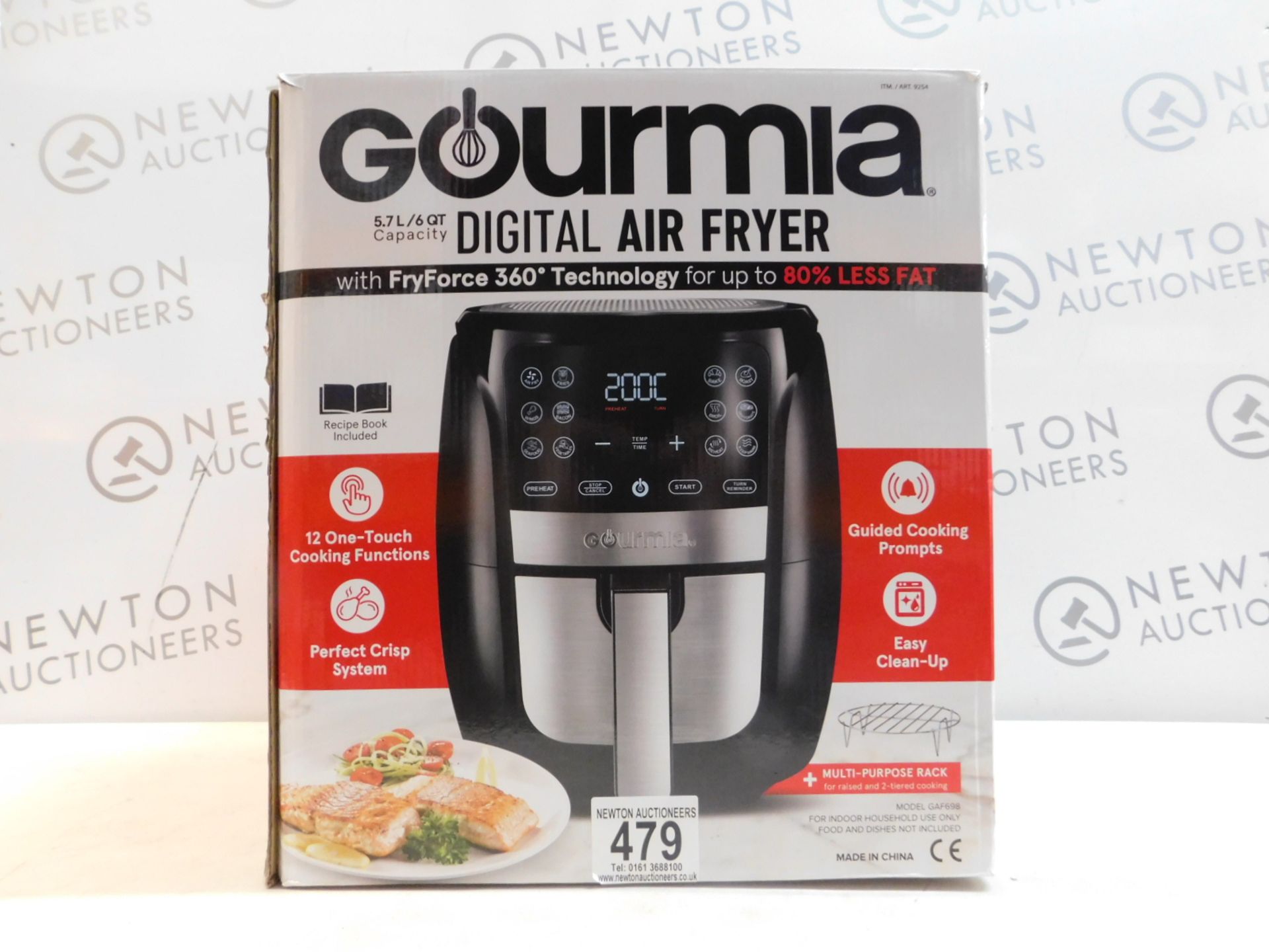 1 BOXED GOURMIA 5.7L DIGITAL AIR FRYER RRP Â£89.99