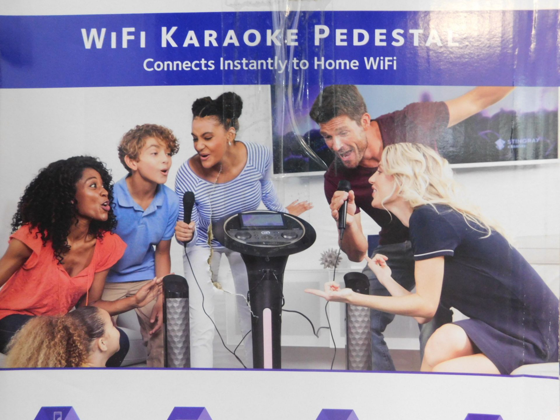 1 BOXED SINGING MACHINE WIFI KARAOKE PEDESTAL RRP Â£299.99