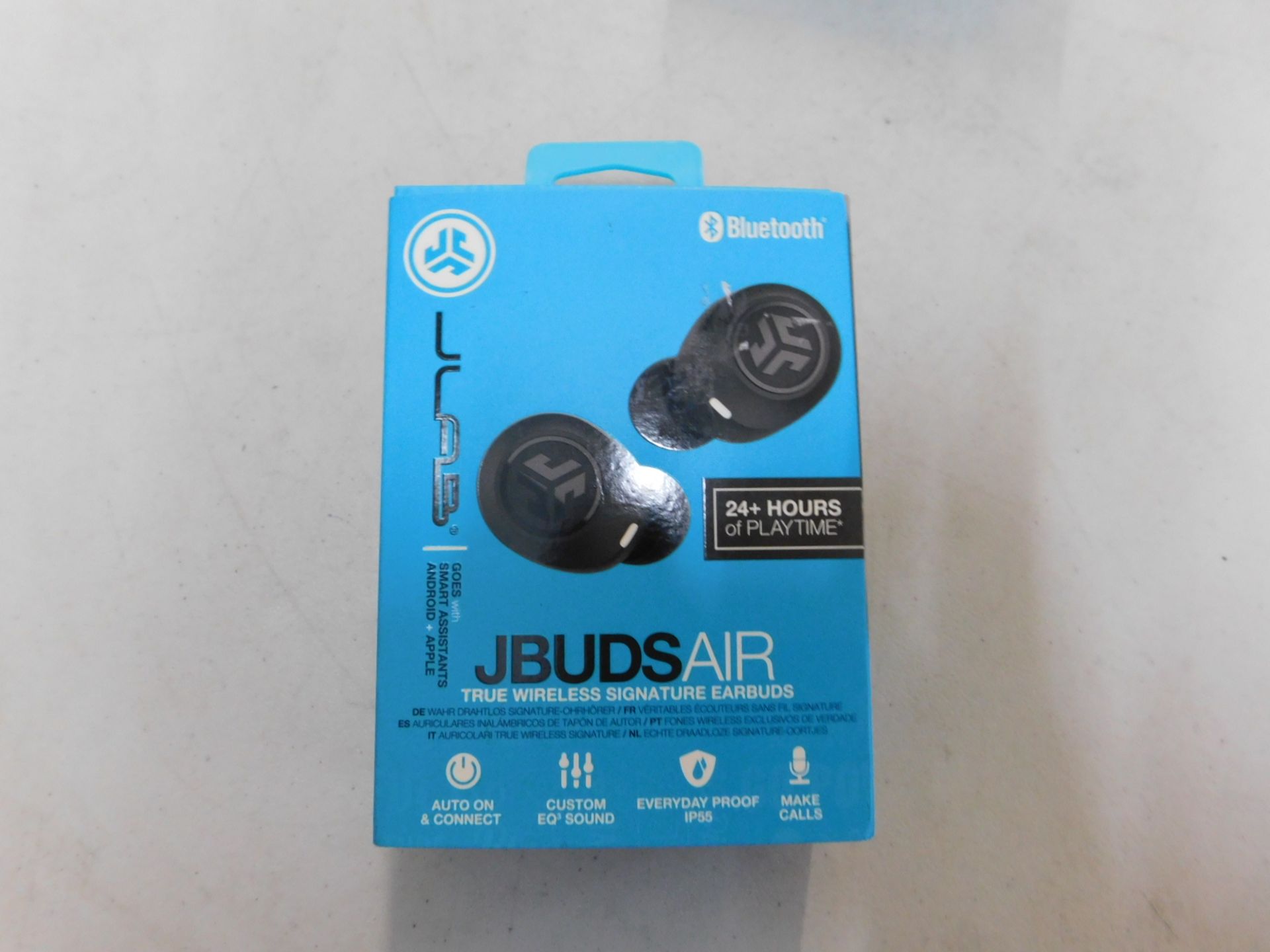 1 BOXED JLAB JBUDSAIR TRUE WIRELESS EARPHONES RRP Â£129.99