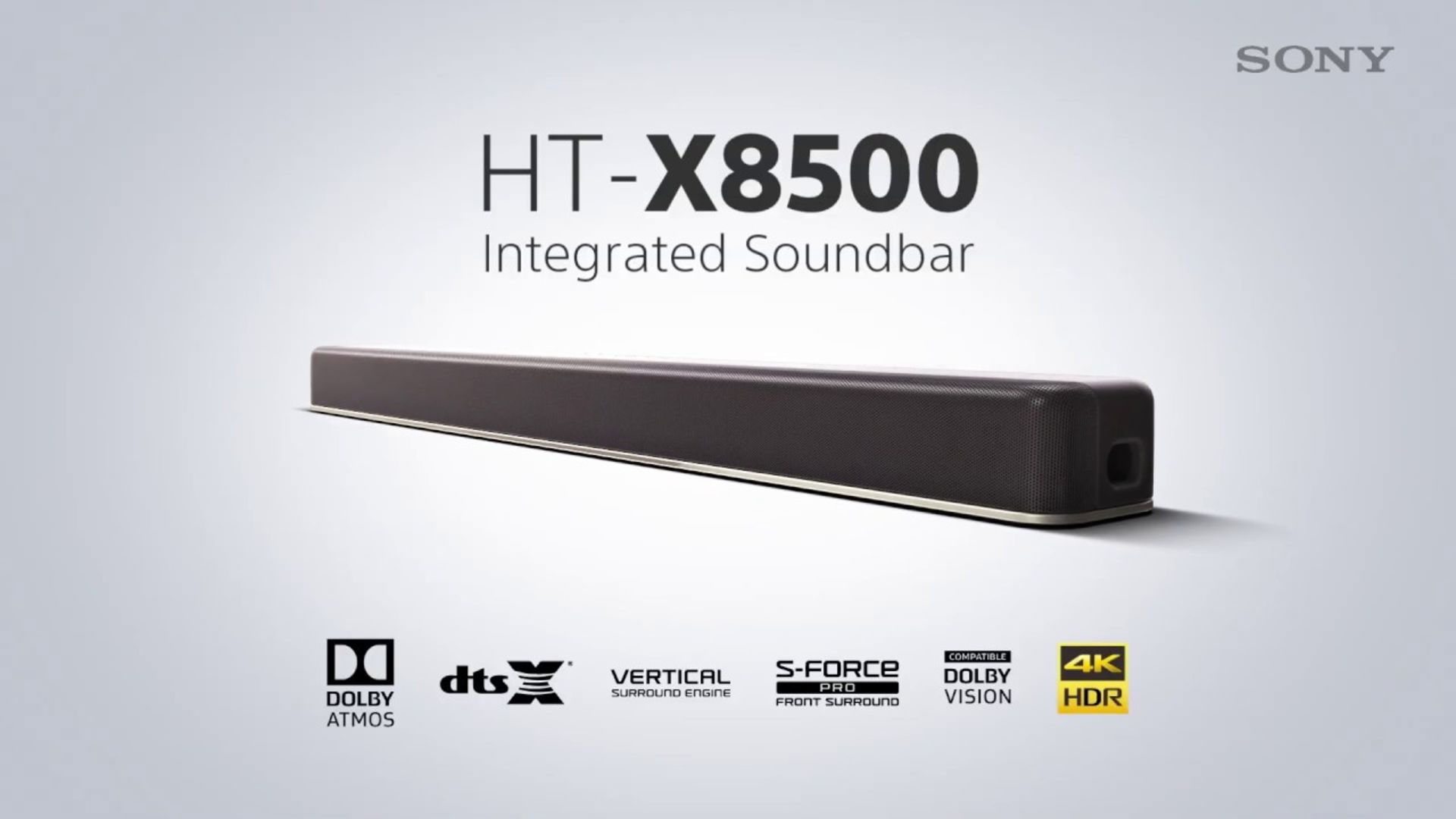 1 BOXED SONY HT-X8500 2.1CH DOLBY ATMOS SOUNDBAR WITH BUILT-IN SUBWOOFER RRP Â£349.99