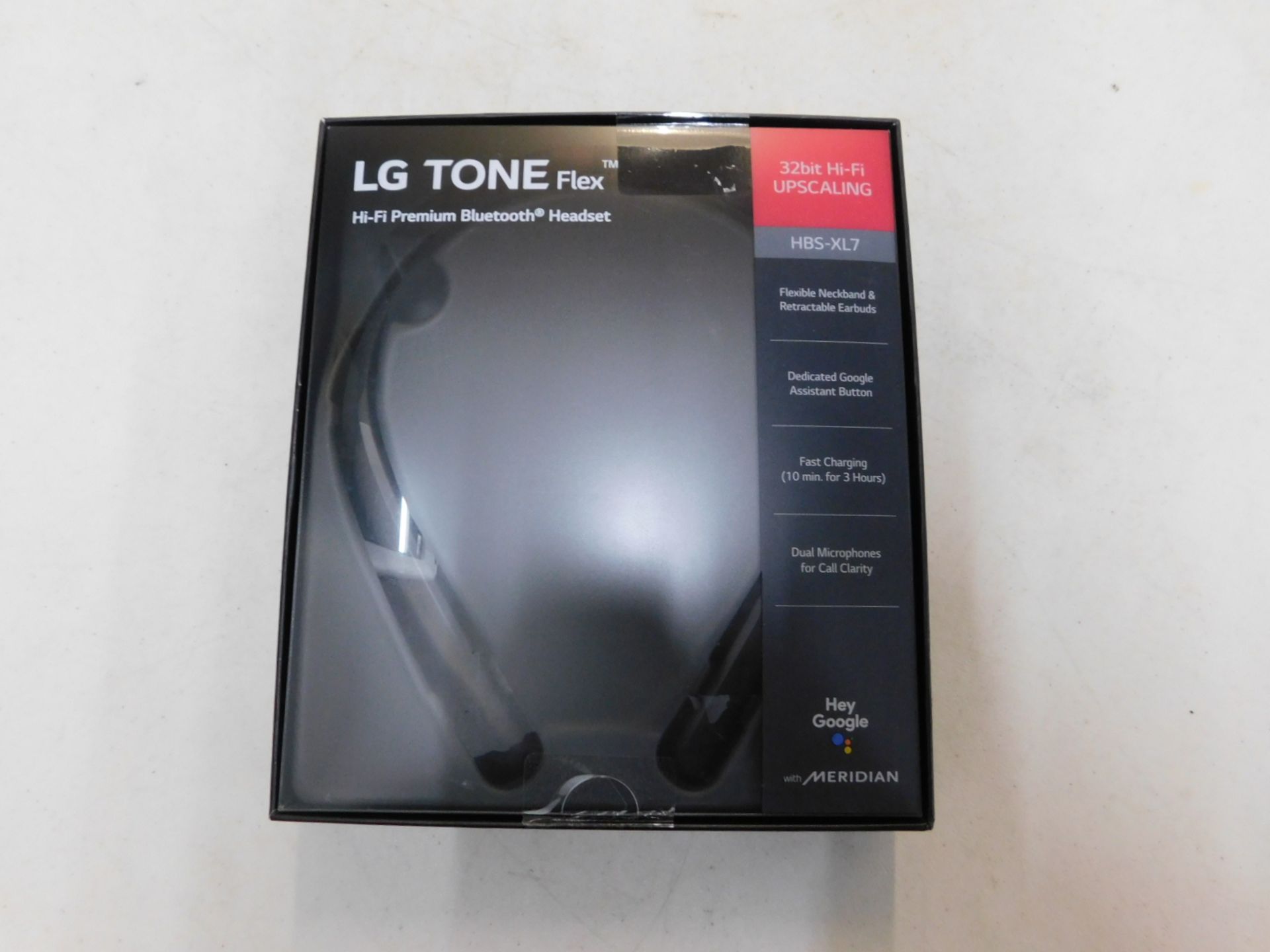 1 BOXED LG TONE FLEX BLUETOOTH WIRELESS NECKBAND HEADPHONES MODEL HBS-XL7 RRP Â£59.99