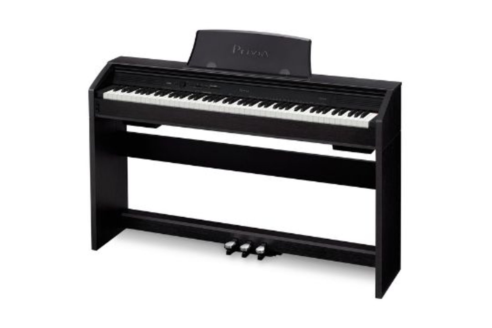 1 CASIO PRIVIA PX760 DIGITAL PIANO IN BLACK RRP Â£699 (WORKING, STAND NEEDS ATTENTION)