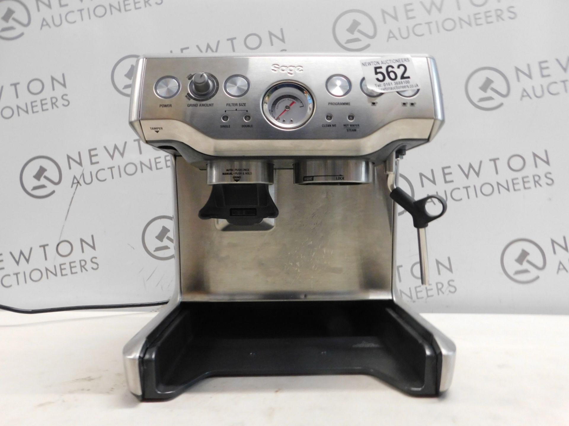 1 SAGE BARISTA EXPRESS BES875UK BEAN TO CUP COFFEE MACHINE RRP Â£499 (MISSING TRAY, GRINDER TOP,