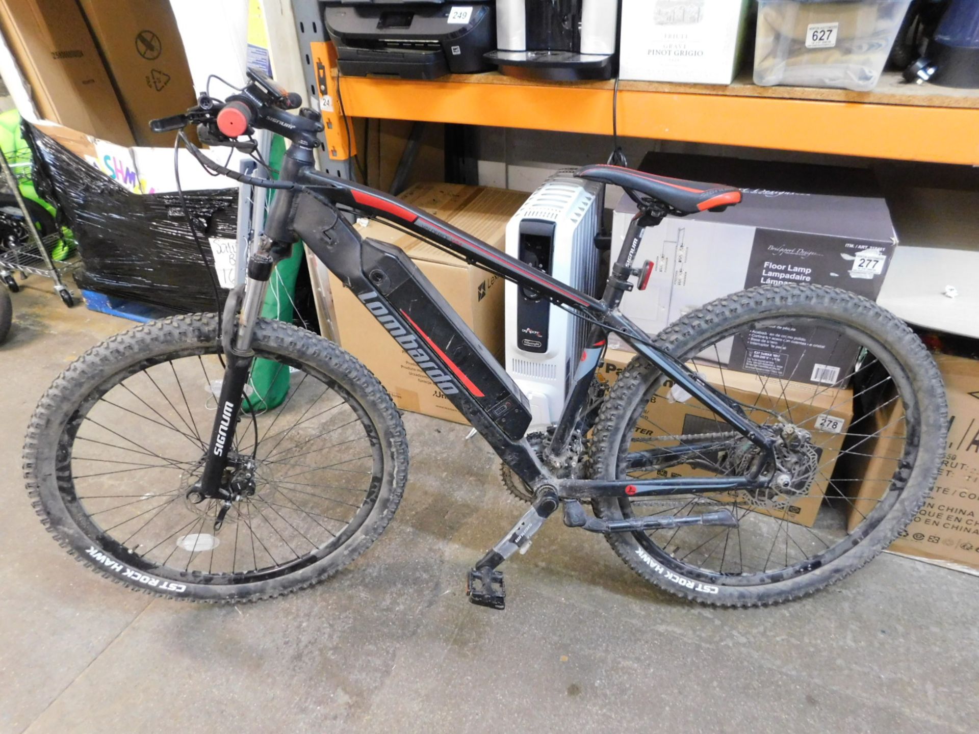 1 MENS LOMBARDO VALERDICE MOUNTAIN E-BIKE WITH CHARGER RRP Â£1199 (WORKING, NO KEY FOR THE BATTERY)