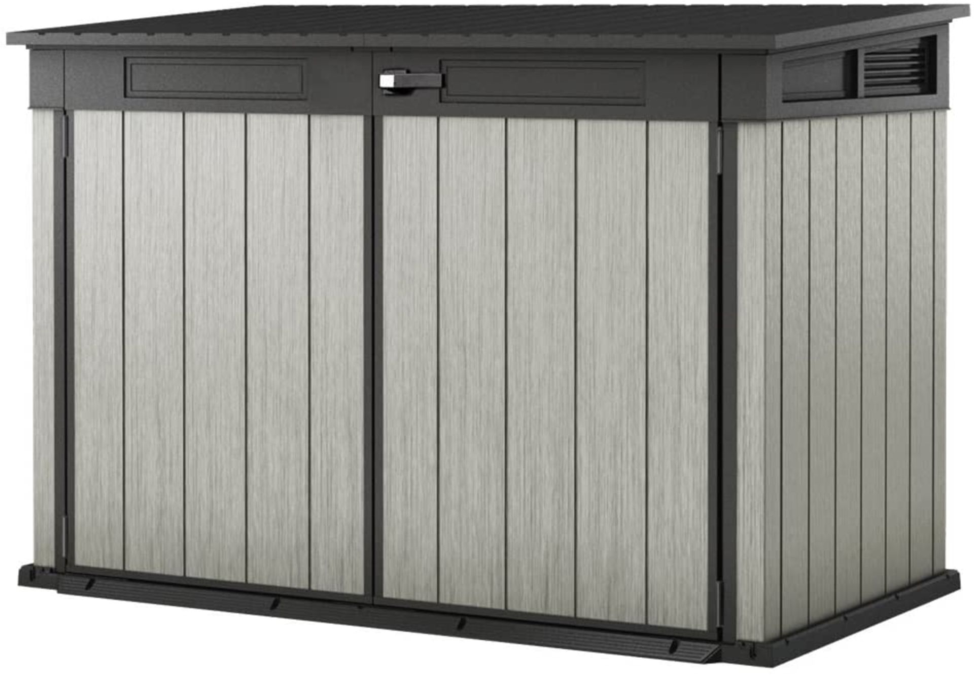 1 BOXED KETER GRANDE STORE 6FT 3" X 3FT 7" (1.9M X 1.1M) OUTDOOR PLASTIC GARDEN STORAGE SHED RRP Â£