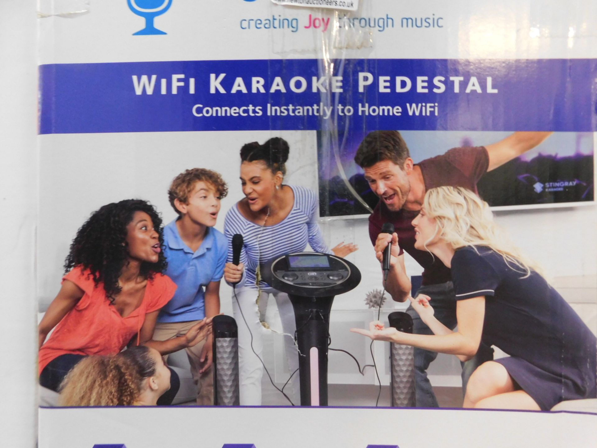 1 BOXED SINGING MACHINE WIFI KARAOKE PEDESTAL RRP Â£299.99